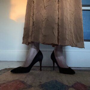 Aldo, black suede pumps, stiletto heel, Size 7.5